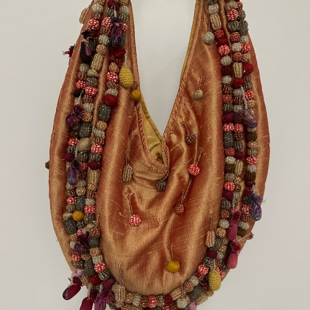 Vintage CHAN LUU beaded silk purse NWOT - Picture 3 of 4